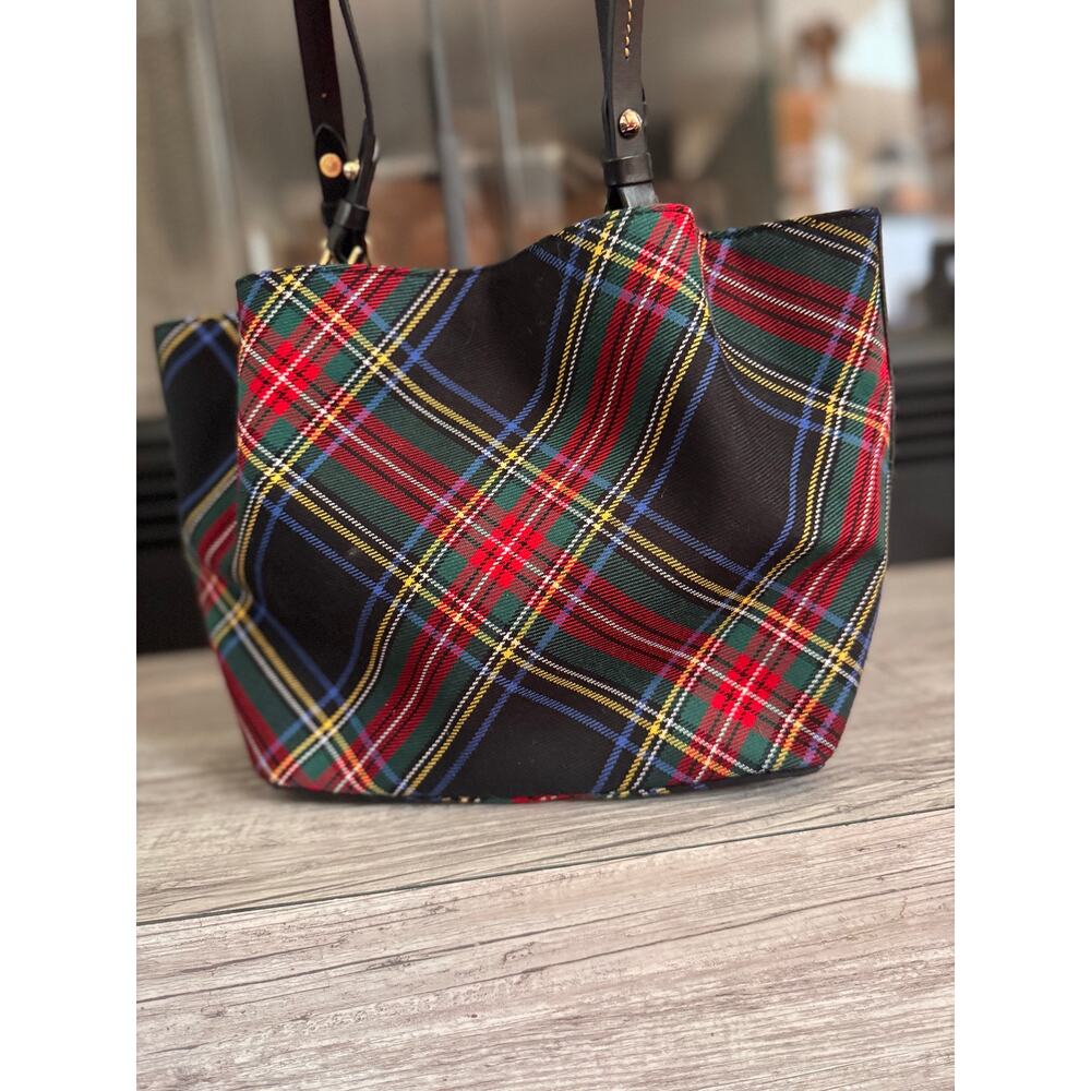 Three pc set Dooney & Bourke Barlow with wallet and coin purse tartan plaid - Picture 5 of 16